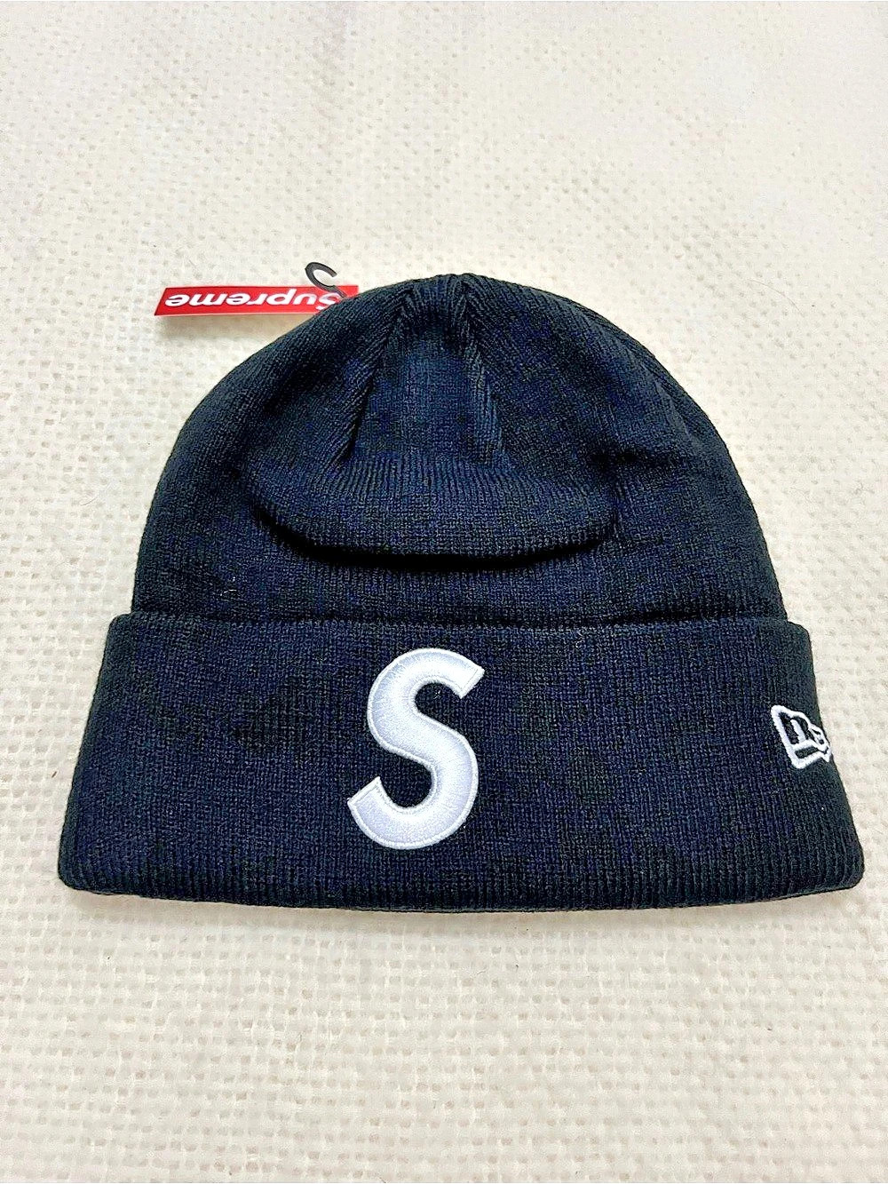 Supreme New Era Box Logo Beanie Black Beanie NWT